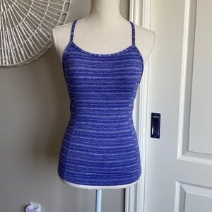 Under Armour - Purple & Grey Workout Tank with Built-In Bra​​​​​​​​​​​​